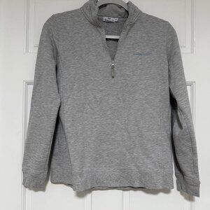 Vineyard Vines Quarter-Zip Pullover – Light Grey